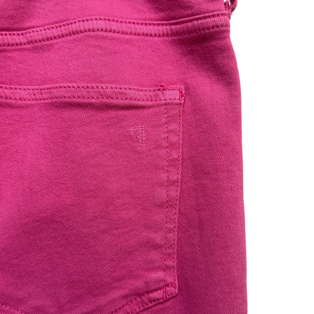 Pilcro The Yaya Cotton Blend Mid-Rise Denim Crop Flare Jeans Pink Womens Size 33 - Picture 8 of 16